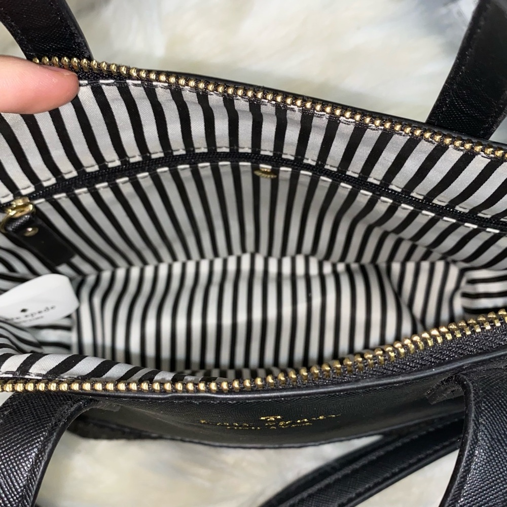 Kate Spade Black and Gold Glitter Tote - Picture 2 of 3